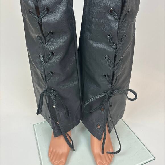 NEW $400 Nike Jordan x Travis Scott Cactus Jack Genuine Leather Moto Pants Sz 2 - Picture 15 of 16